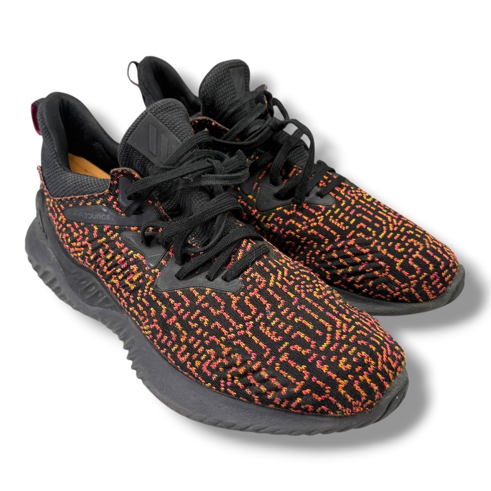 Adidas Alphabounce Beyond Core Black Solar Red Running Shoes AQ0557 Mens 9